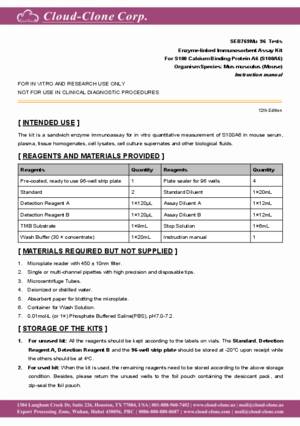 ELISA-Kit-for-S100-Calcium-Binding-Protein-A6-(S100A6)-SEB769Mu.pdf