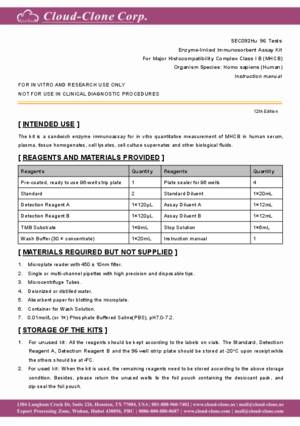 ELISA-Kit-for-Major-Histocompatibility-Complex-Class-I-B-(MHCB)-SEC092Hu.pdf