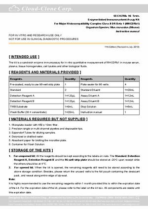 ELISA-Kit-for-Major-Histocompatibility-Complex-Class-II-DR-Beta-1--MHCDRb1--SEC167Mu.pdf