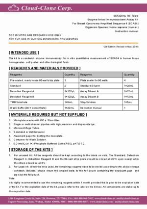 ELISA-Kit-for-Breast-Carcinoma-Amplified-Sequence-4-(BCAS4)-SEF220Hu.pdf