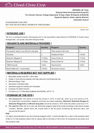 ELISA-Kit-for-Calcium-Channel--Voltage-Dependent--N-Type--Alpha-1B-Subunit-(CACNa1B)-SEF240Hu.pdf