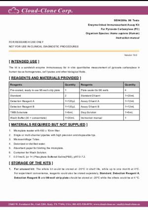 ELISA-Kit-for-Pyruvate-Carboxylase-(PC)-SEH430Hu.pdf