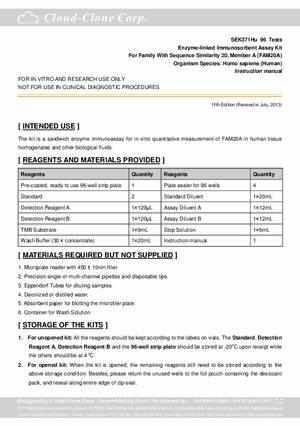 ELISA-Kit-for-Family-With-Sequence-Similarity-20--Member-A-(FAM20A)-SEK371Hu.pdf