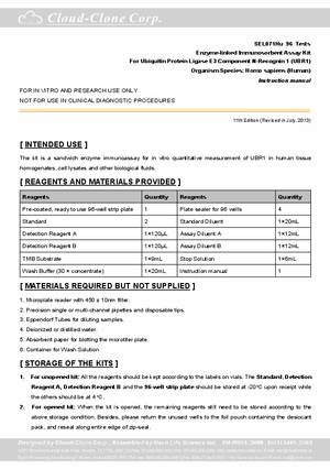 ELISA-Kit-for-Ubiquitin-Protein-Ligase-E3-Component-N-Recognin-1--UBR1--SEL071Hu.pdf