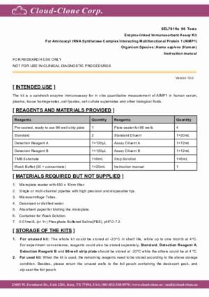 ELISA-Kit-for-Aminoacyl-tRNA-Synthetase-Complex-Interacting-Multifunctional-Protein-1-(AIMP1)-SEL761Hu.pdf