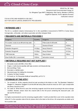 ELISA-Kit-for-Wingless-Type-MMTV-Integration-Site-Family--Member-4-(WNT4)-SEL817Hu.pdf